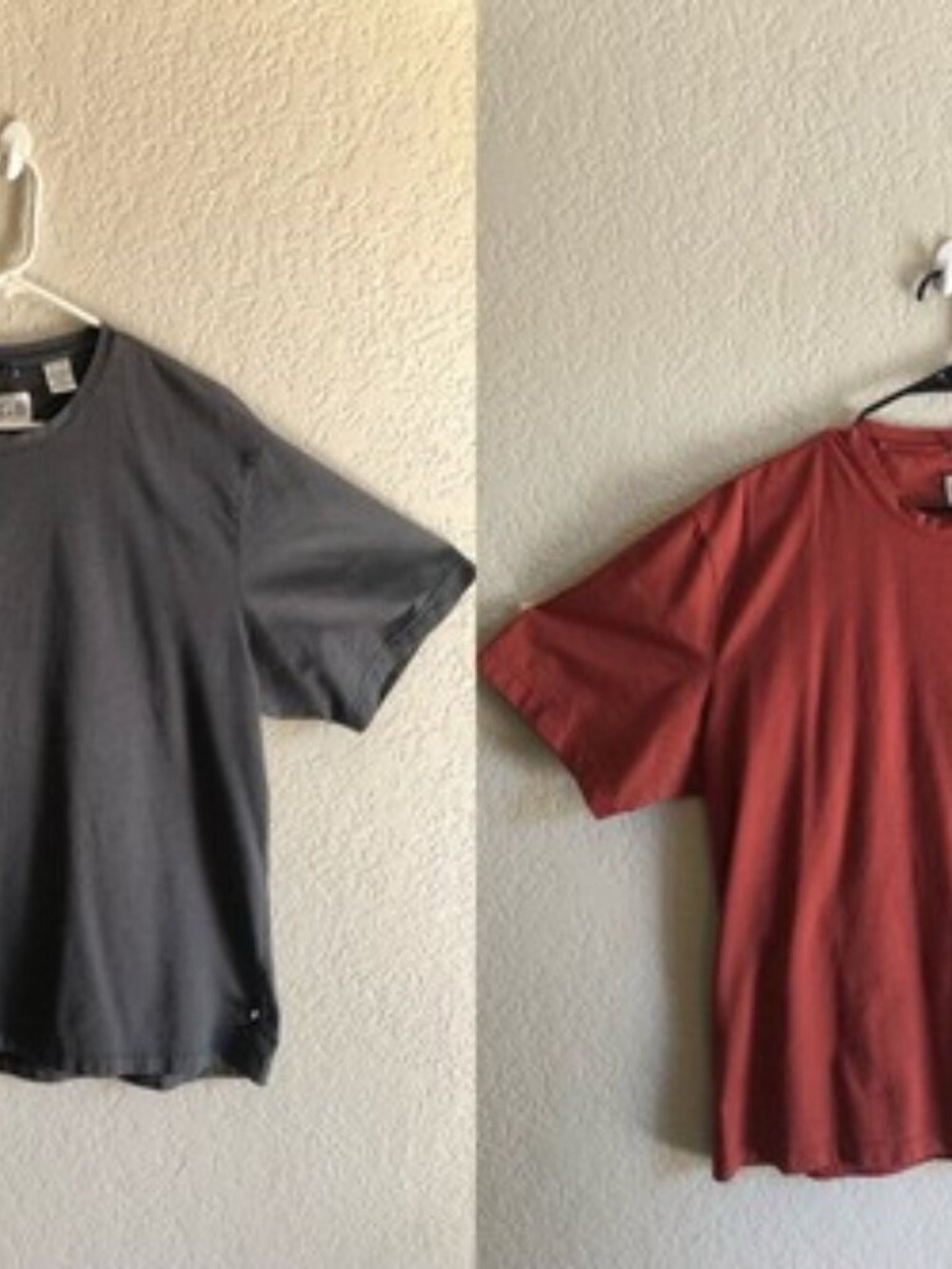 Geoffrey Beene Men Lot Of 2 Gray & Orange Casual T-Shirt Short Sleeve 2XL
